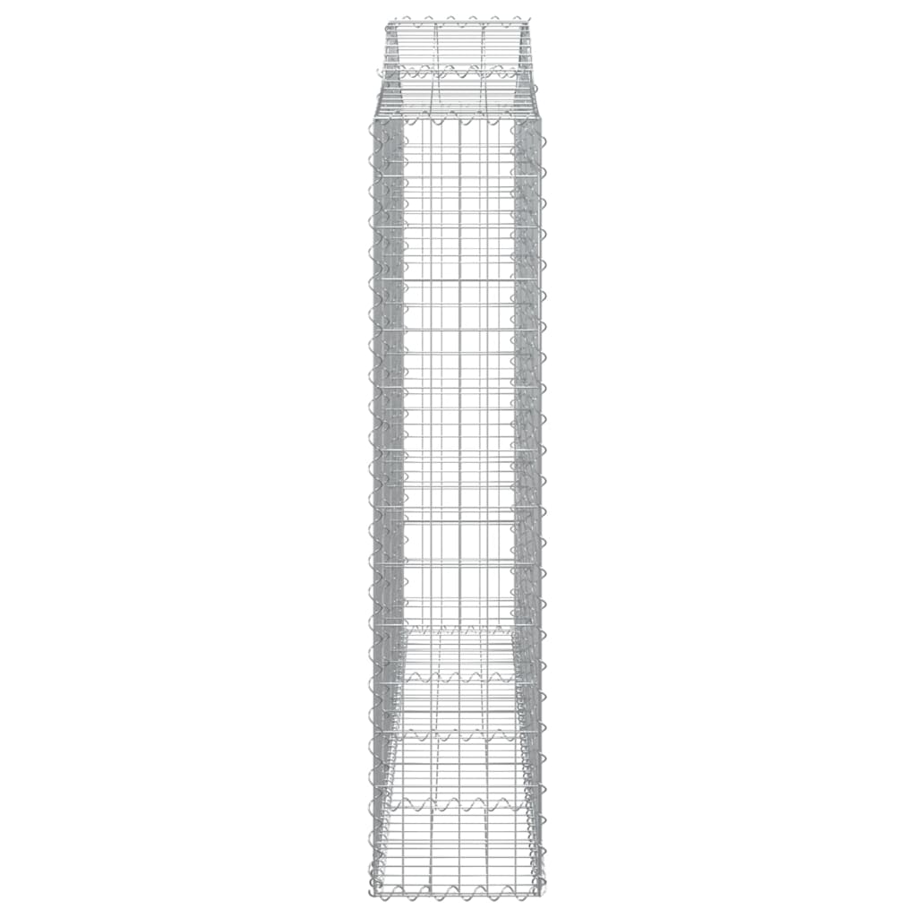 Cesti Gabbioni ad Arco 20 pz 200x30x140/160 cm Ferro Zincato