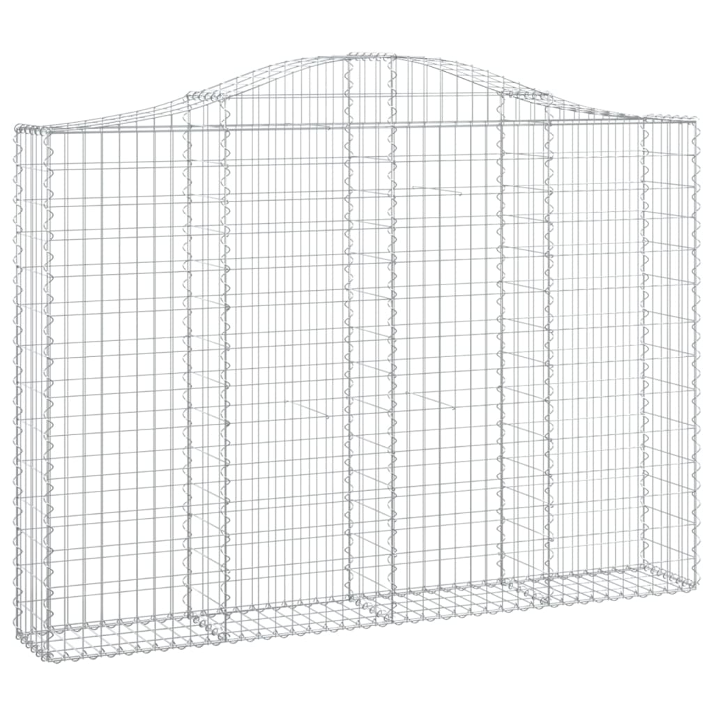 Gabbioni ad arco in ferro zincato 200x30 cm, 30 pezzi