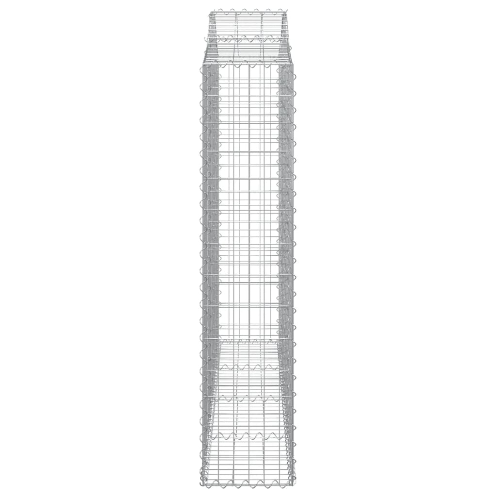 Cesti Gabbioni ad Arco 50 pz 200x30x140/160 cm Ferro Zincato