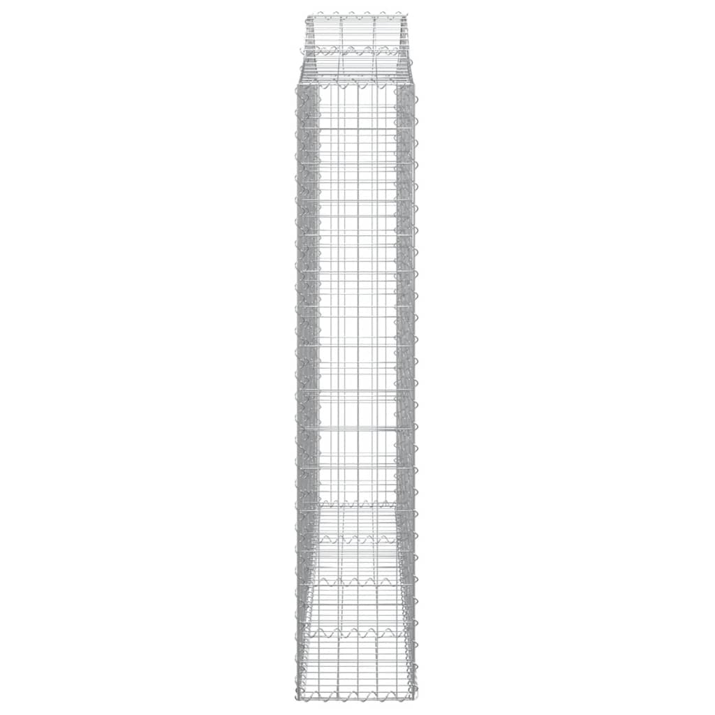 Cesti Gabbioni ad Arco 20 pz 200x30x160/180 cm Ferro Zincato