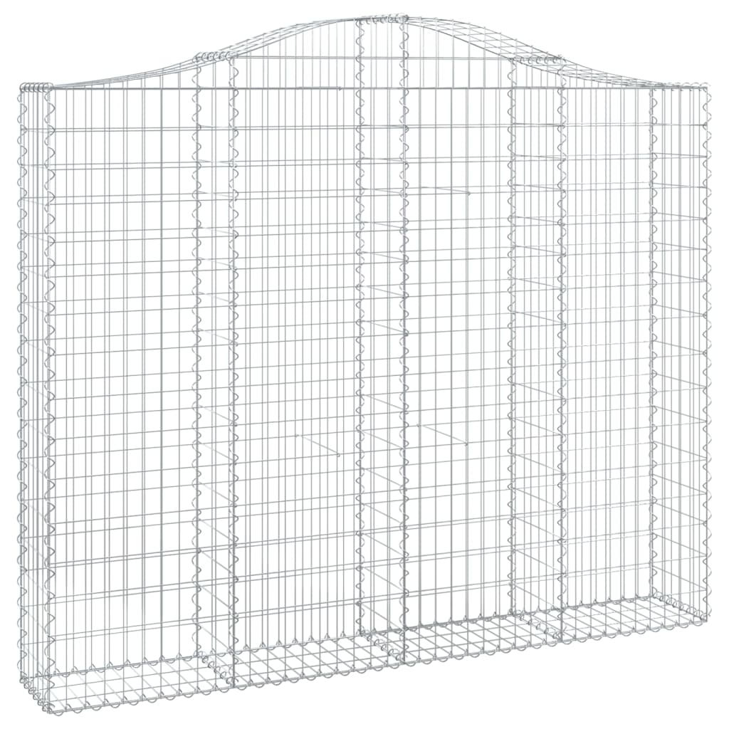 Cesti Gabbioni ad Arco 25 pz 200x30x160/180 cm Ferro Zincato