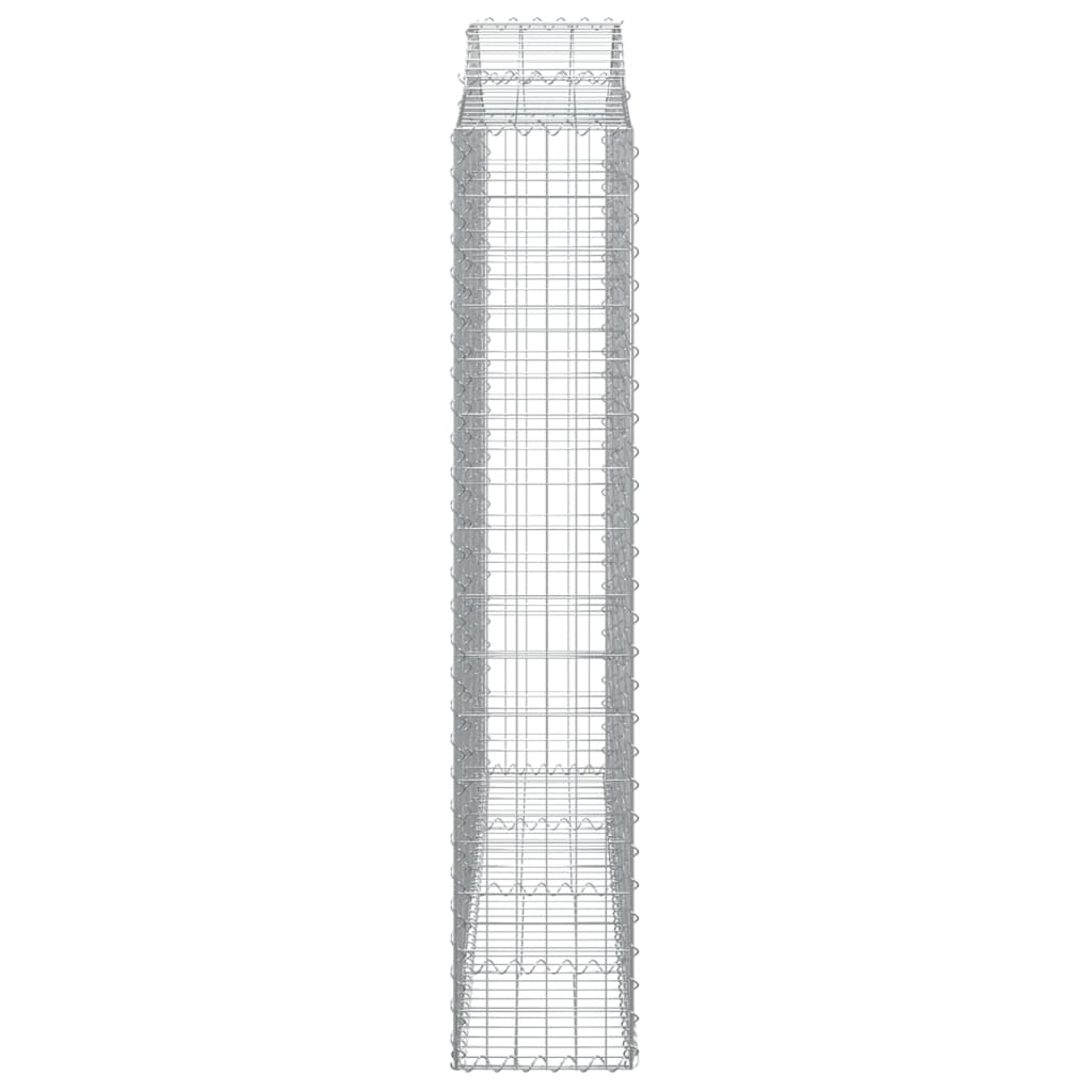 Cesti Gabbioni ad Arco 25 pz 200x30x160/180 cm Ferro Zincato