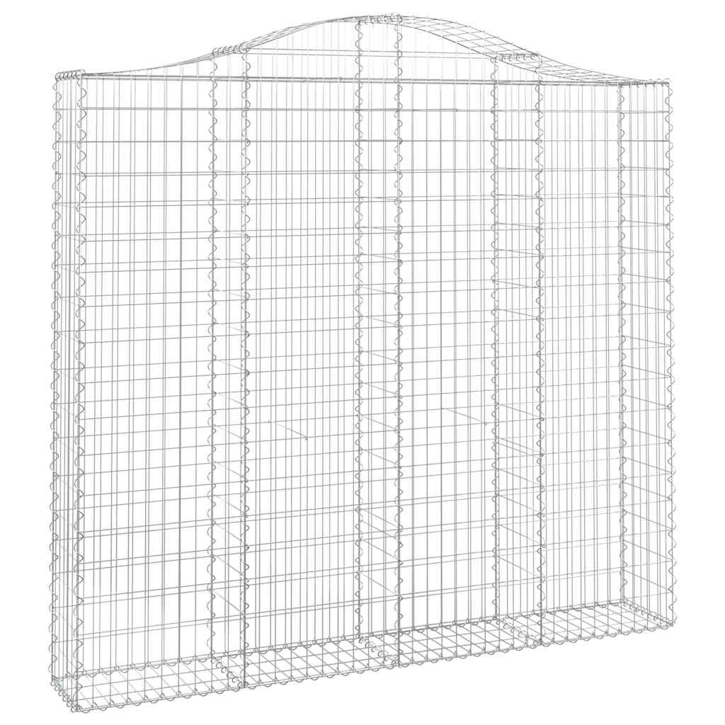 Cesti Gabbioni ad Arco 7 pz 200x30x180/200 cm Ferro Zincato