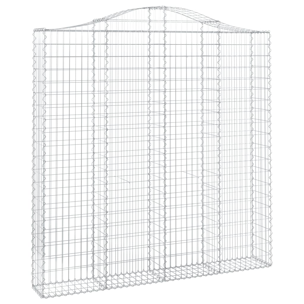 Cesti Gabbioni ad Arco 2 pz 200x30x200/220 cm Ferro Zincato