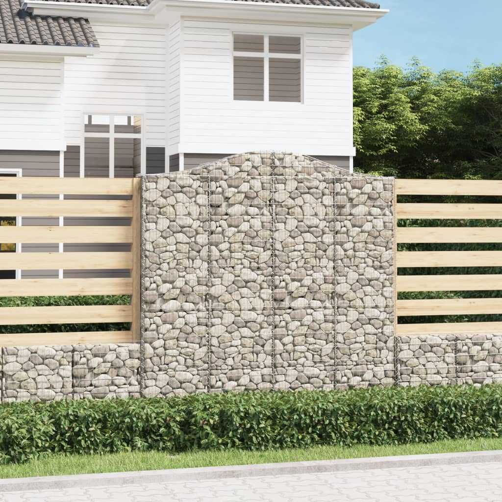 Cesti Gabbioni ad Arco 13 pz 200x30x200/220 cm Ferro Zincato