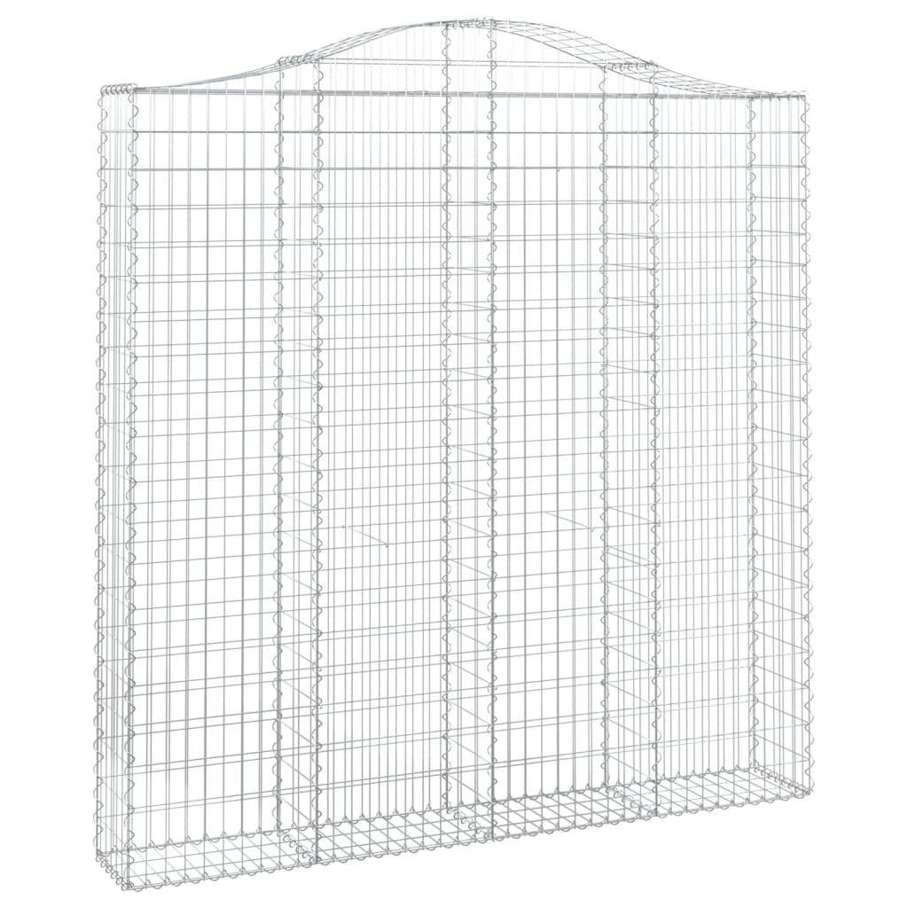 Cesti Gabbioni ad Arco 13 pz 200x30x200/220 cm Ferro Zincato