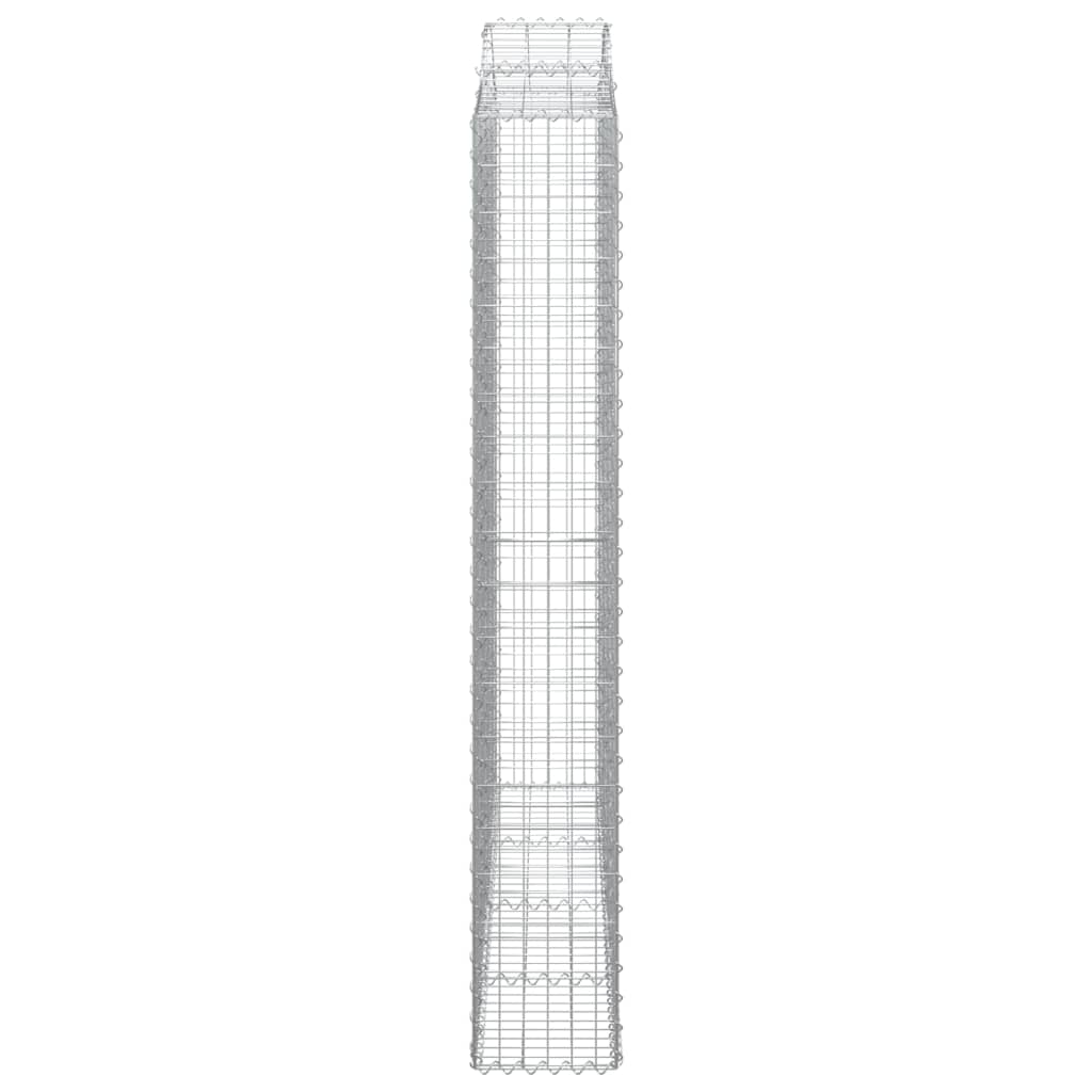 Cesti Gabbioni ad Arco 13 pz 200x30x200/220 cm Ferro Zincato