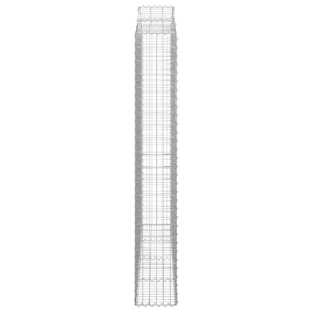 Cesti Gabbioni ad Arco 20 pz 200x30x200/220 cm Ferro Zincato