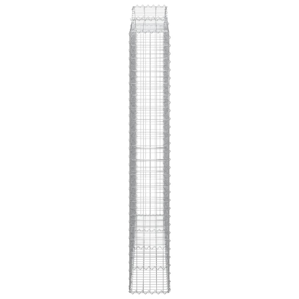 Cesti Gabbioni ad Arco 30 pz 200x30x200/220 cm Ferro Zincato