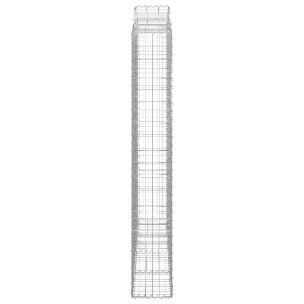 Cesti Gabbioni ad Arco 40 pz 200x30x200/220 cm Ferro Zincato