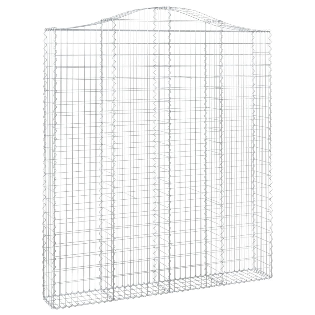 Cesti Gabbioni ad Arco 2 pz 200x30x220/240 cm Ferro Zincato