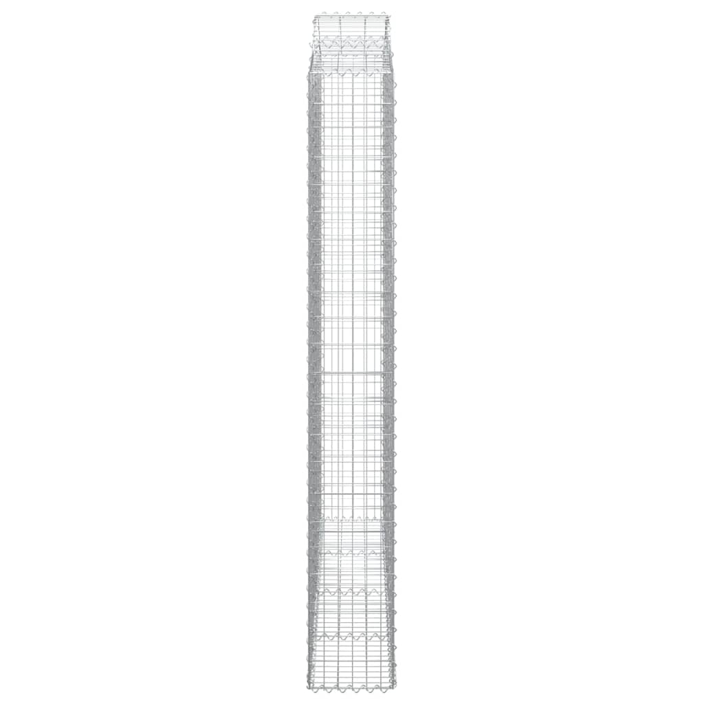 Cesti Gabbioni ad Arco 11 pz 200x30x220/240 cm Ferro Zincato