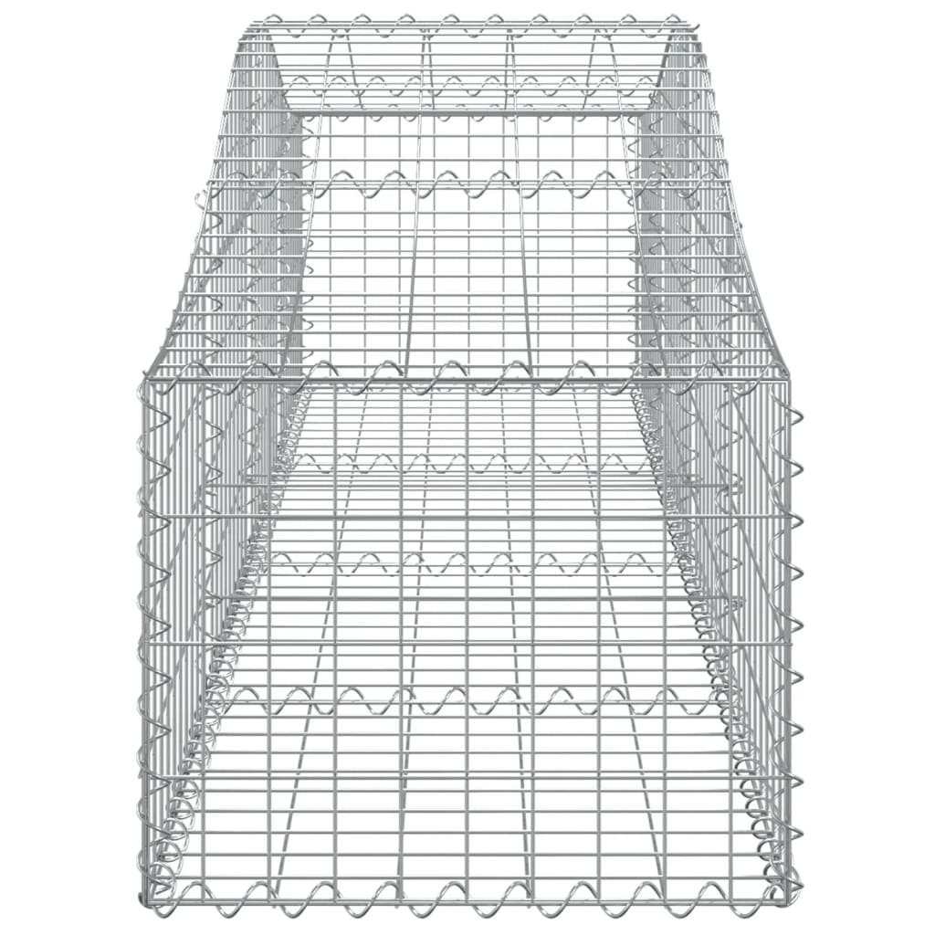 Cesti Gabbioni ad Arco 10 pz 200x50x40/60 cm Ferro Zincato