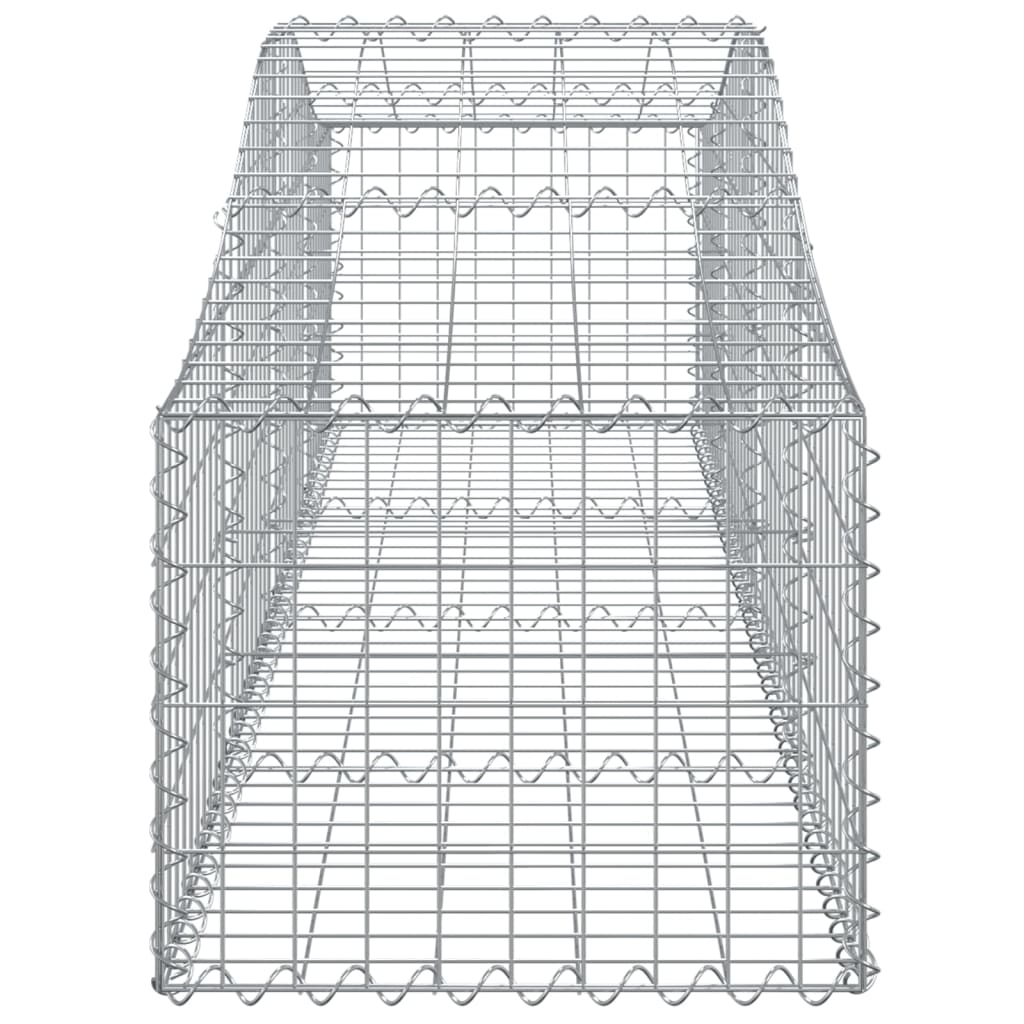 Cesti Gabbioni ad Arco 25 pz 200x50x40/60 cm Ferro Zincato