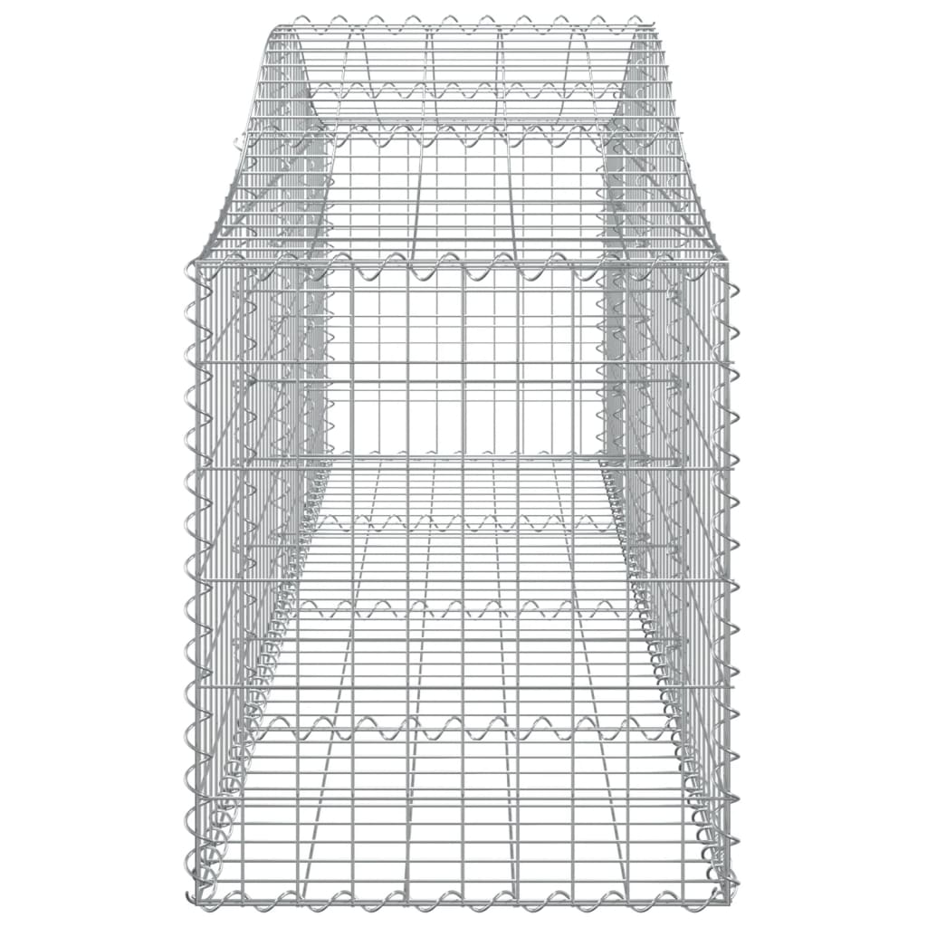 Cesti Gabbioni ad Arco 10 pz 200x50x60/80 cm Ferro Zincato