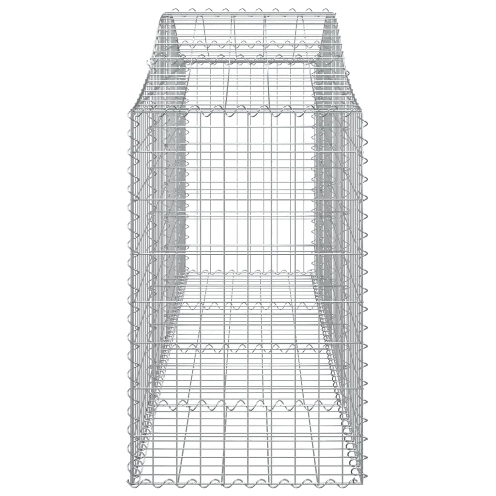 Cesti Gabbioni ad Arco 20 pz 200x50x80/100 cm Ferro Zincato