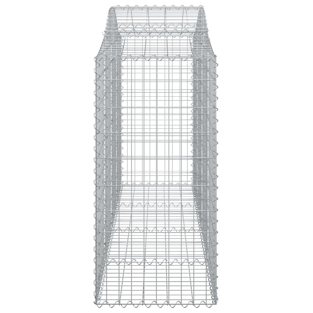 Cesti Gabbioni ad Arco 5 pz 200x50x100/120 cm Ferro Zincato
