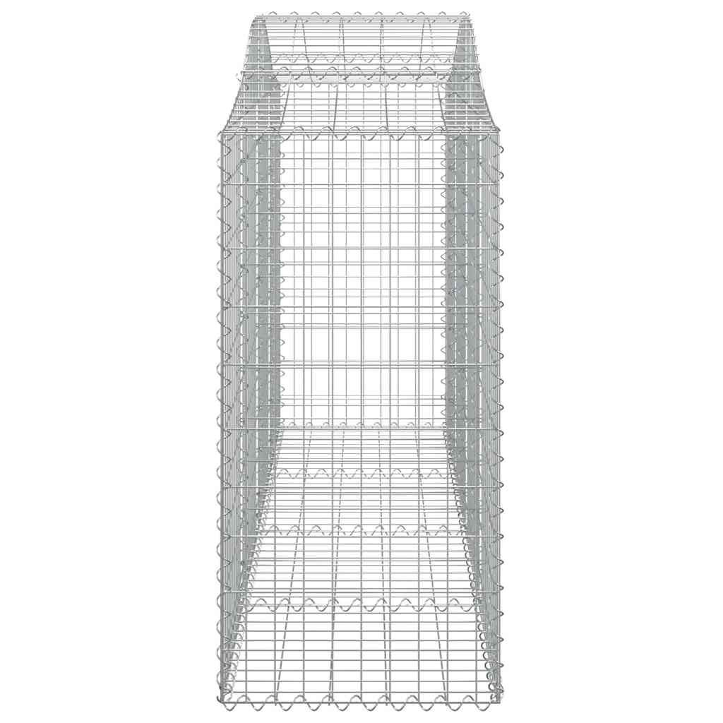 Cesti Gabbioni ad Arco 18 pz 200x50x100/120 cm Ferro Zincato