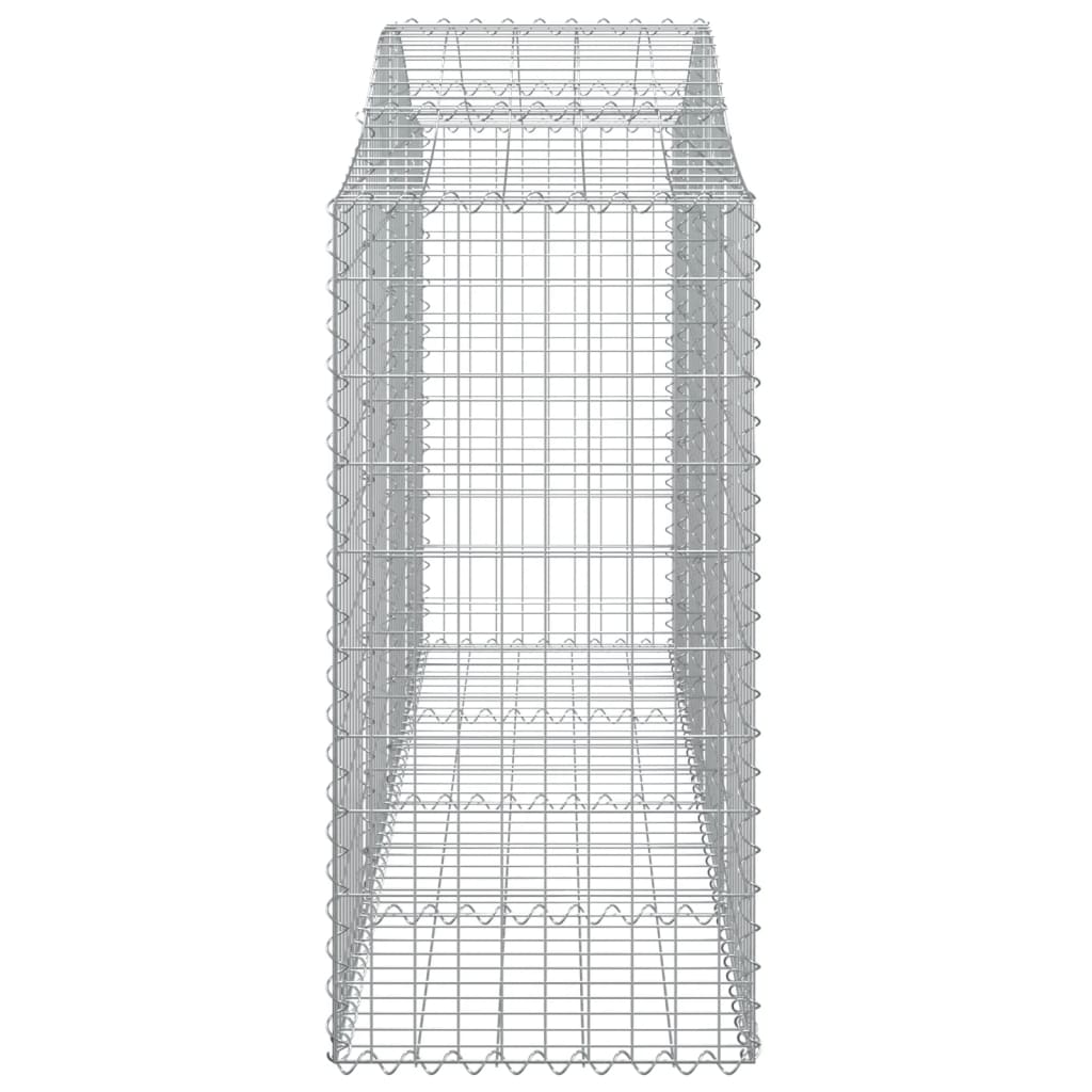 Cesti Gabbioni ad Arco 6 pz 200x50x120/140 cm Ferro Zincato