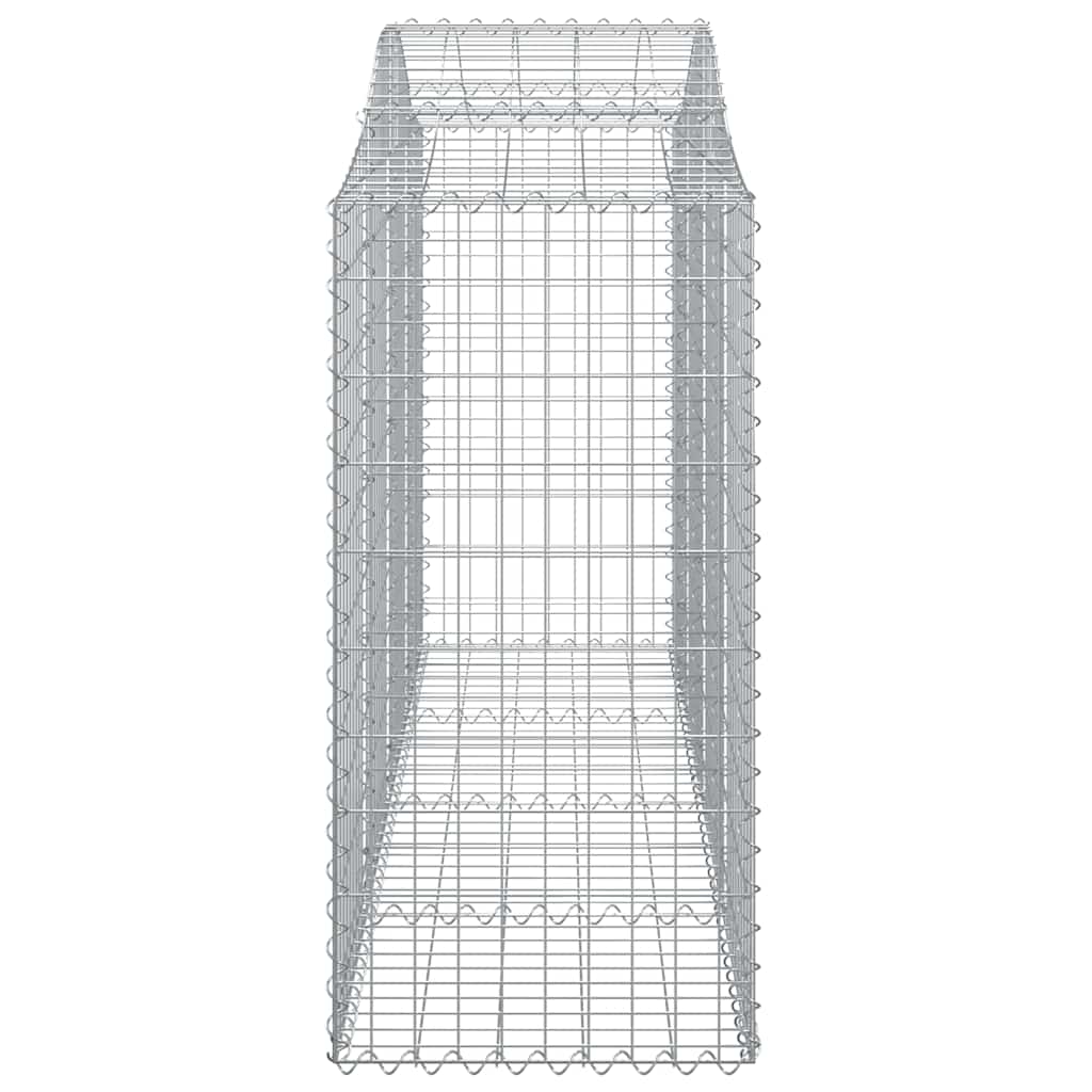 Cesti Gabbioni ad Arco 8 pz 200x50x120/140 cm Ferro Zincato