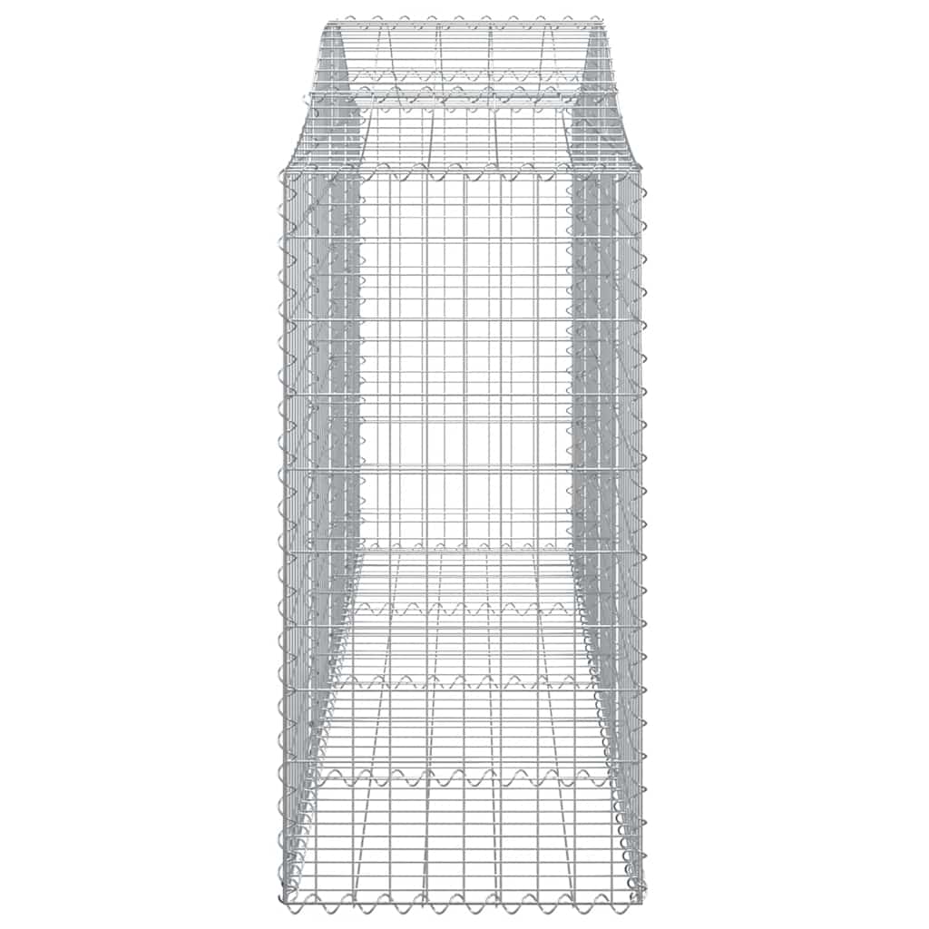 Cesti Gabbioni ad Arco 10 pz 200x50x120/140 cm Ferro Zincato