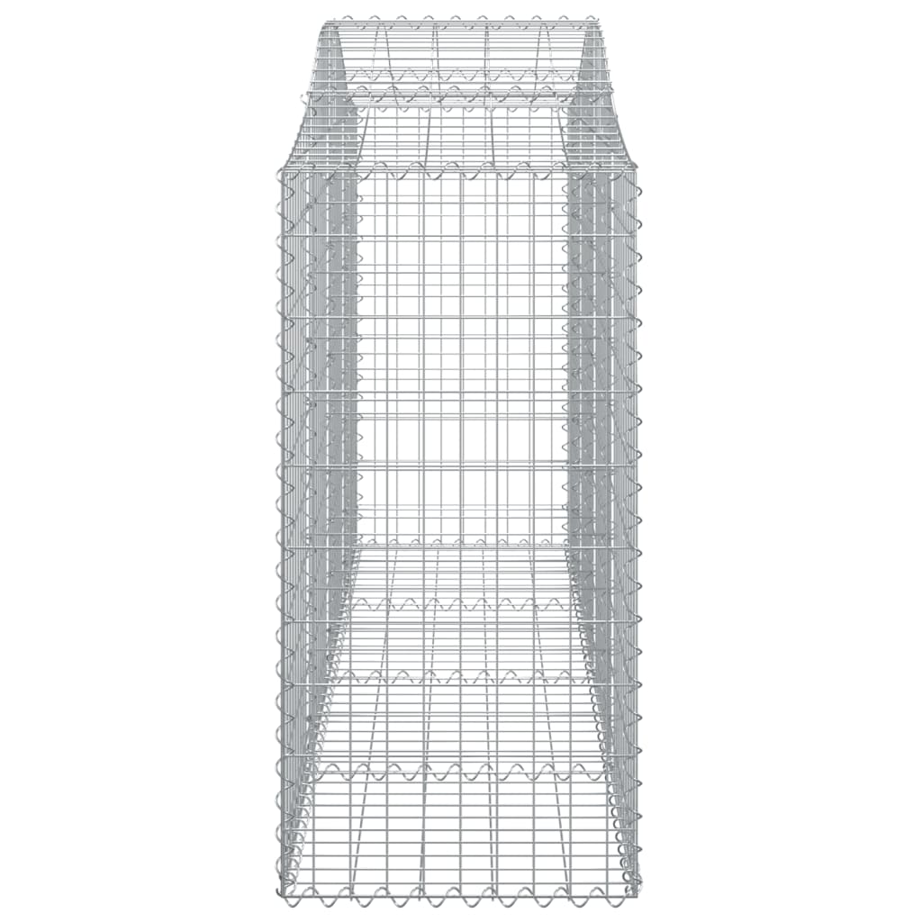 Cesti Gabbioni ad Arco 12 pz 200x50x120/140 cm Ferro Zincato