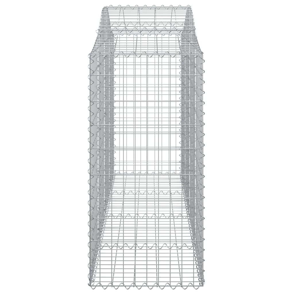 Cesti Gabbioni ad Arco 14 pz 200x50x120/140 cm Ferro Zincato