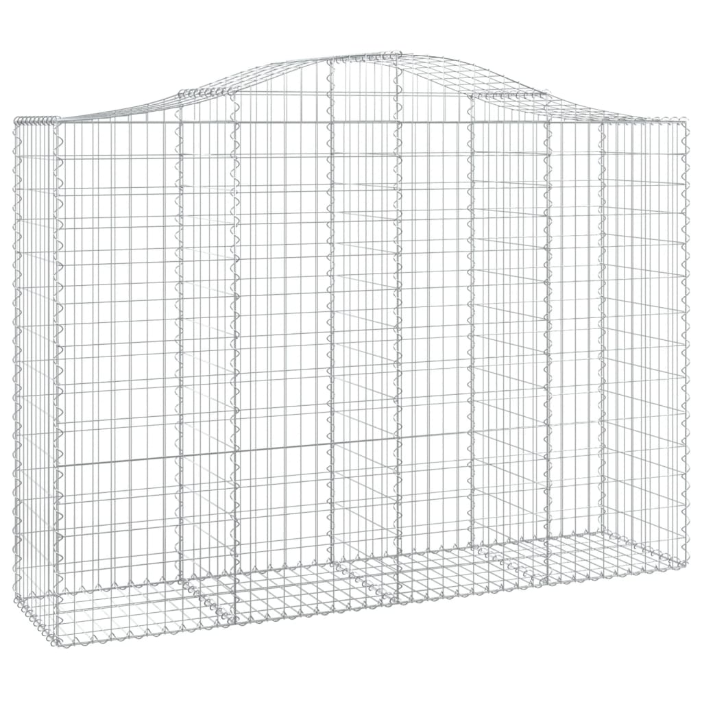 Cesti Gabbioni ad Arco 6 pz 200x50x140/160 cm Ferro Zincato