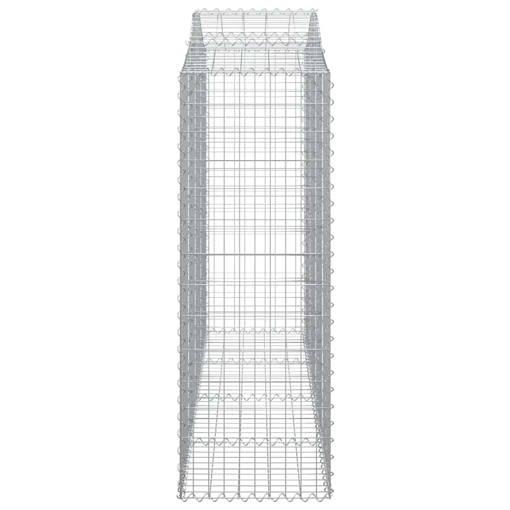 Cesti Gabbioni ad Arco 12 pz 200x50x140/160 cm Ferro Zincato