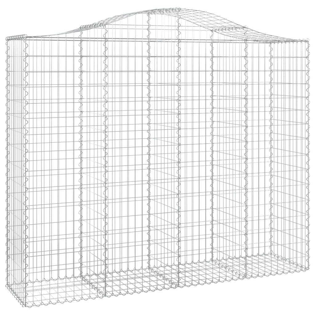 Cesti Gabbioni ad Arco 3 pz 200x50x160/180 cm Ferro Zincato
