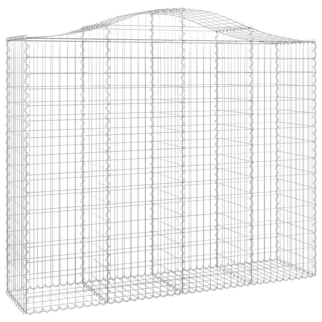 Cesti Gabbioni ad Arco 11 pz 200x50x160/180 cm Ferro Zincato