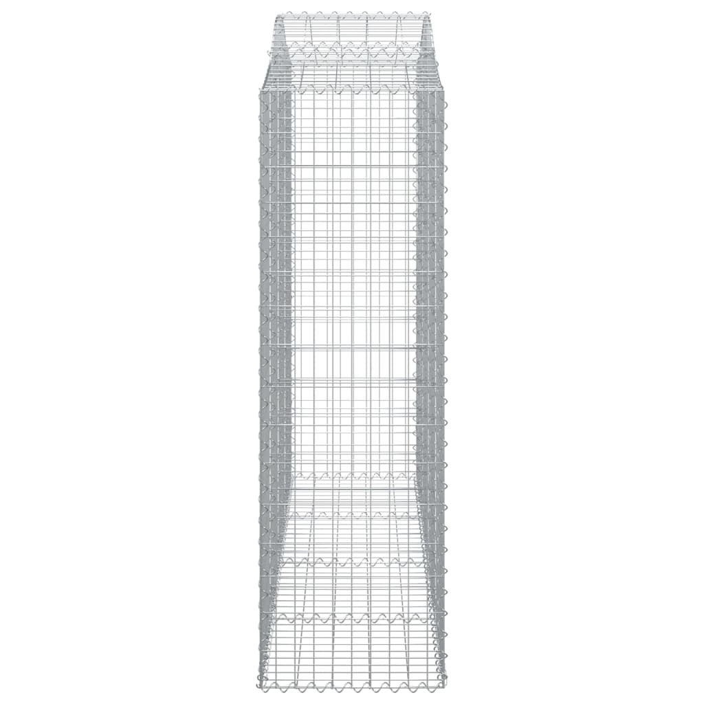 Cesti Gabbioni ad Arco 18 pz 200x50x160/180 cm Ferro Zincato