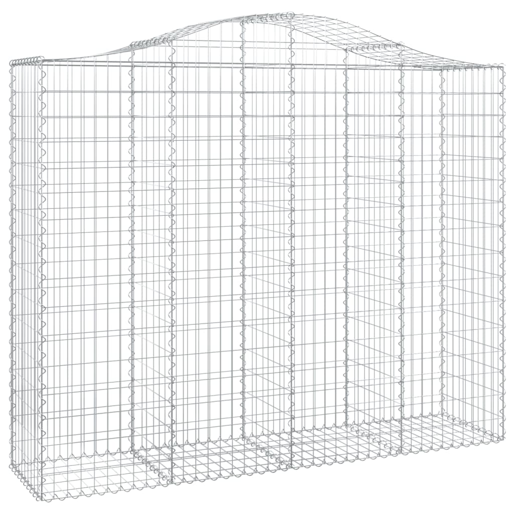 Cesti Gabbioni ad Arco 30 pz 200x50x160/180 cm Ferro Zincato