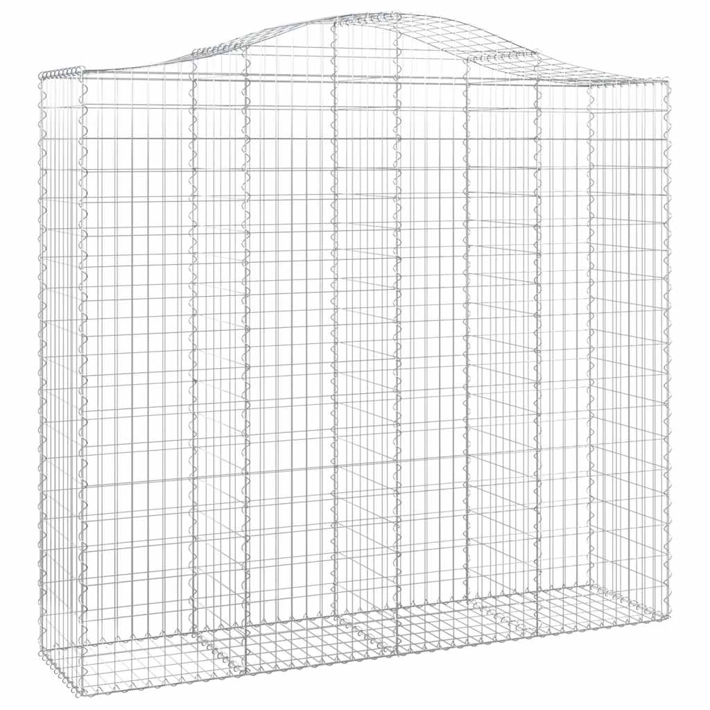 Cesti Gabbioni ad Arco 2 pz 200x50x180/200 cm Ferro Zincato