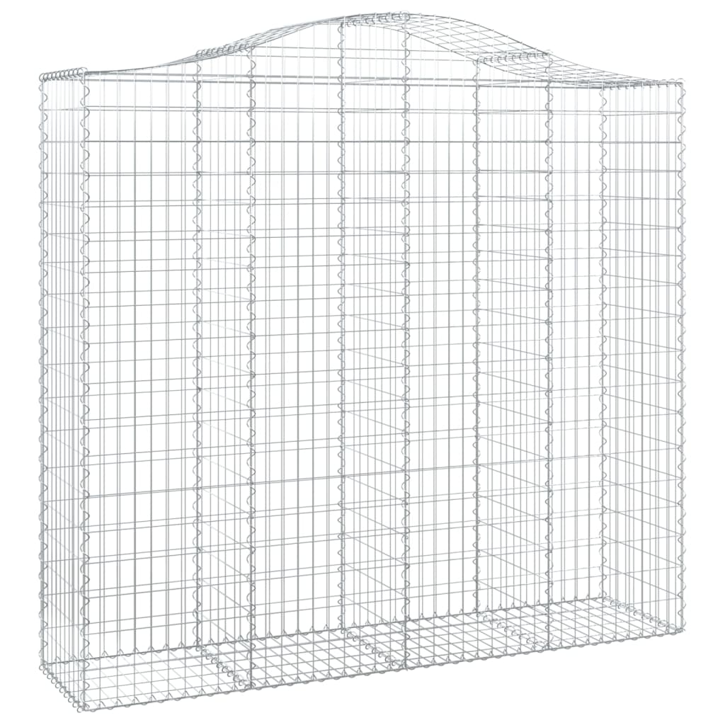 Cesti Gabbioni ad Arco 6 pz 200x50x180/200 cm Ferro Zincato