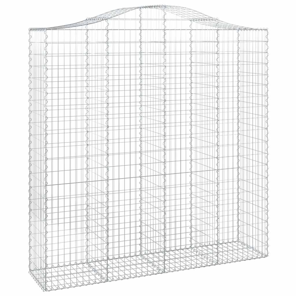 Cesti Gabbioni ad Arco 8 pz 200x50x200/220 cm Ferro Zincato