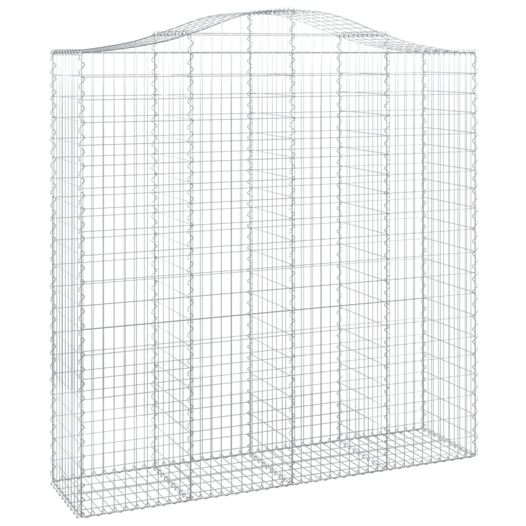 Cesti Gabbioni ad Arco 11 pz 200x50x200/220 cm Ferro Zincato