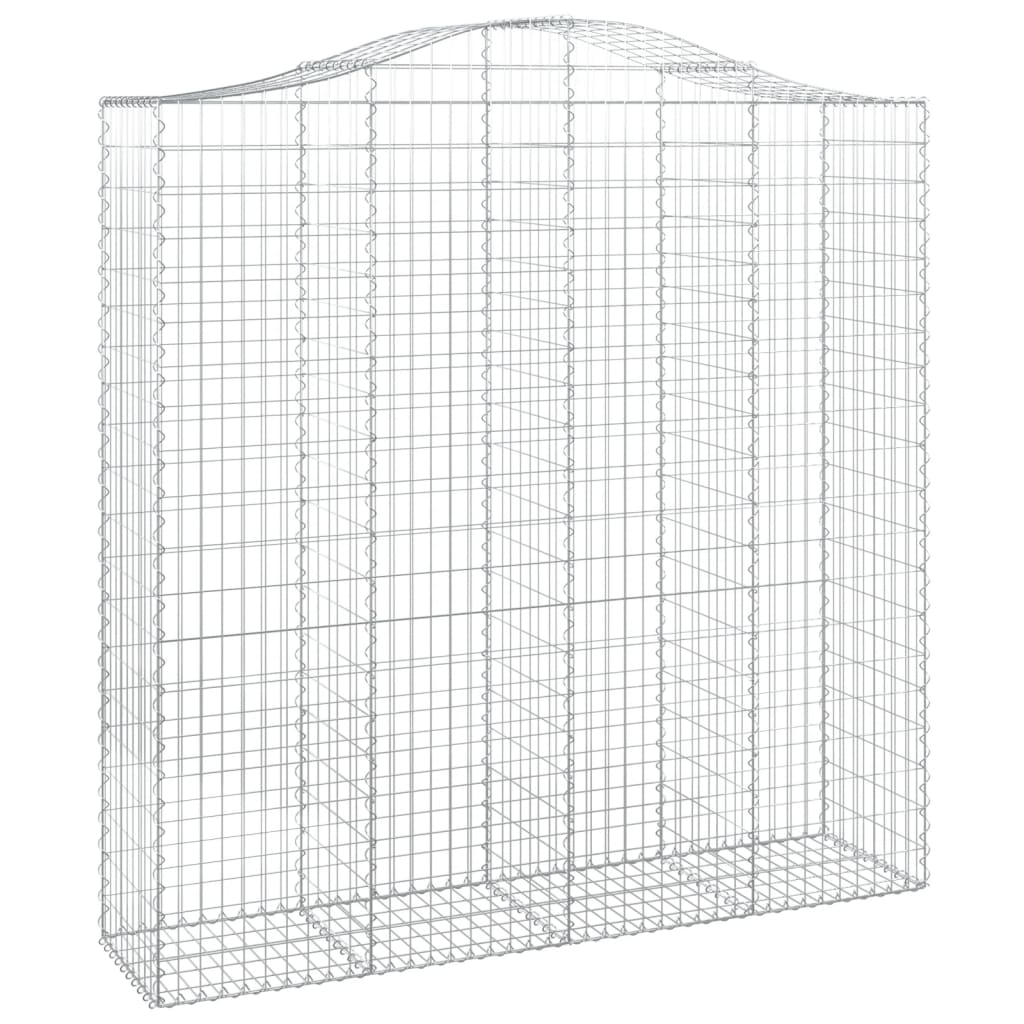 Cesti Gabbioni ad Arco 40 pz 200x50x200/220 cm Ferro Zincato