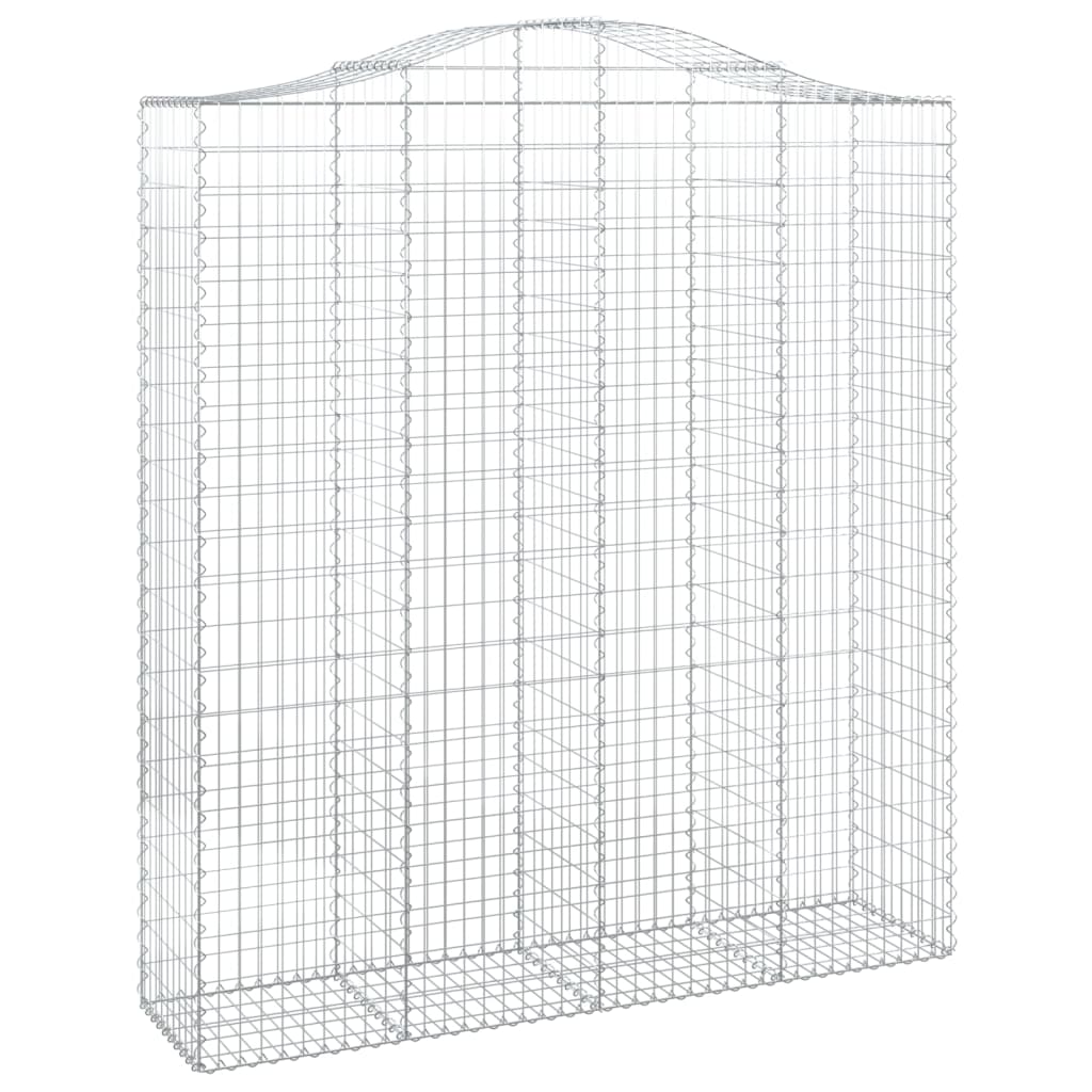 Cesti Gabbioni ad Arco 3 pz 200x50x220/240 cm Ferro Zincato