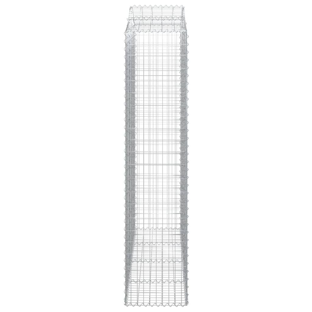 Cesti Gabbioni ad Arco 3 pz 200x50x220/240 cm Ferro Zincato