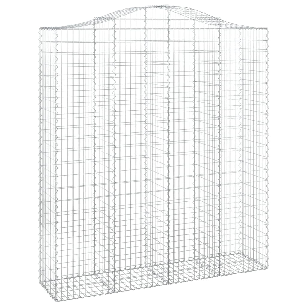 Cesti Gabbioni ad Arco 4 pz 200x50x220/240 cm Ferro Zincato