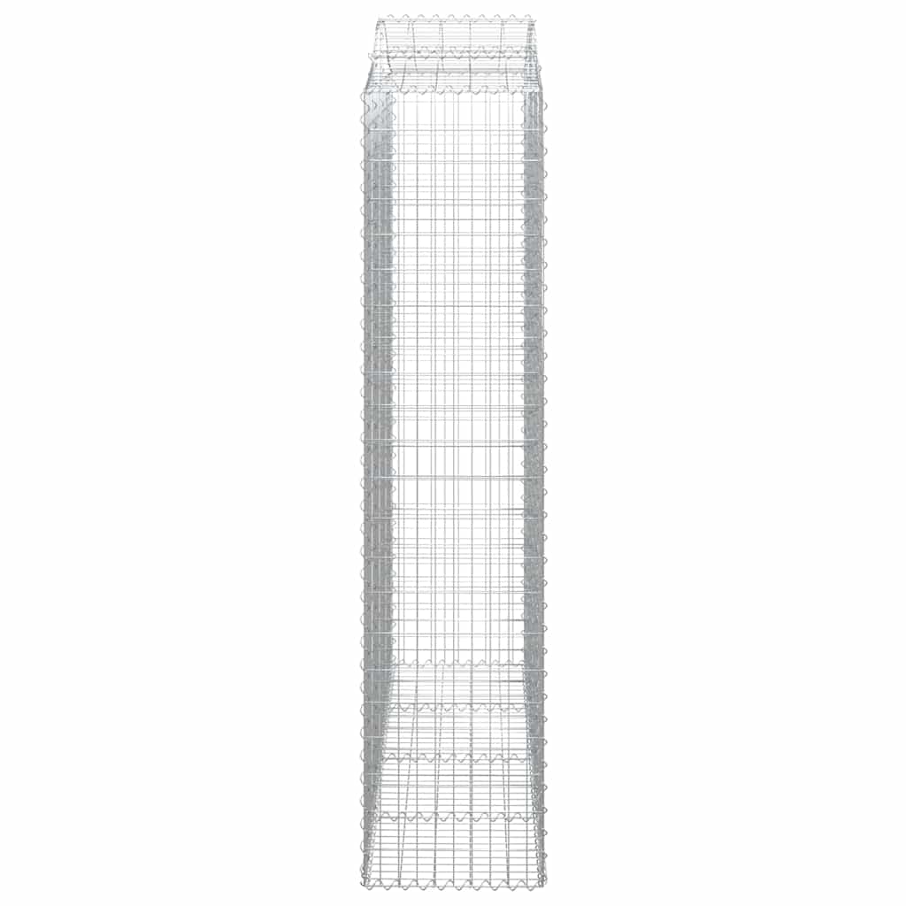 Cesti Gabbioni ad Arco 7 pz 200x50x220/240 cm Ferro Zincato