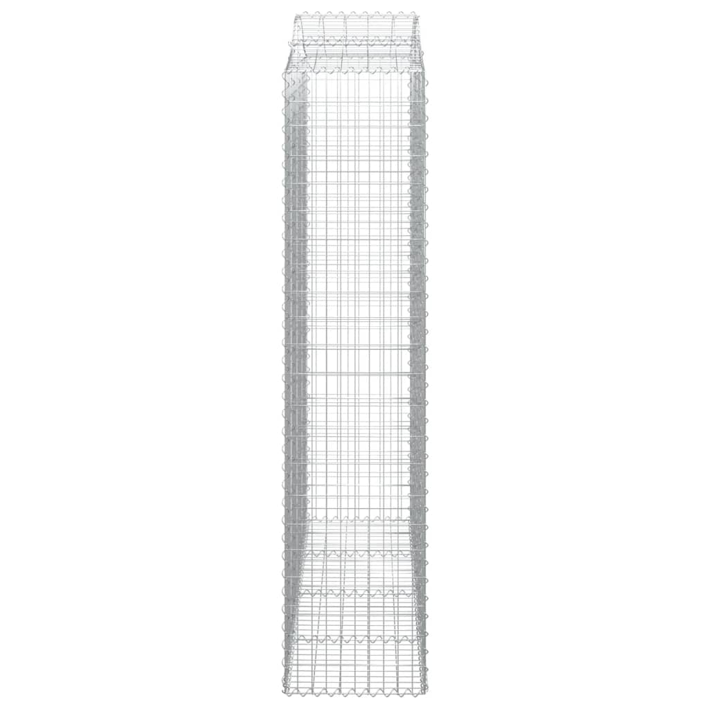 Cesti Gabbioni ad Arco 30 pz 200x50x220/240 cm Ferro Zincato