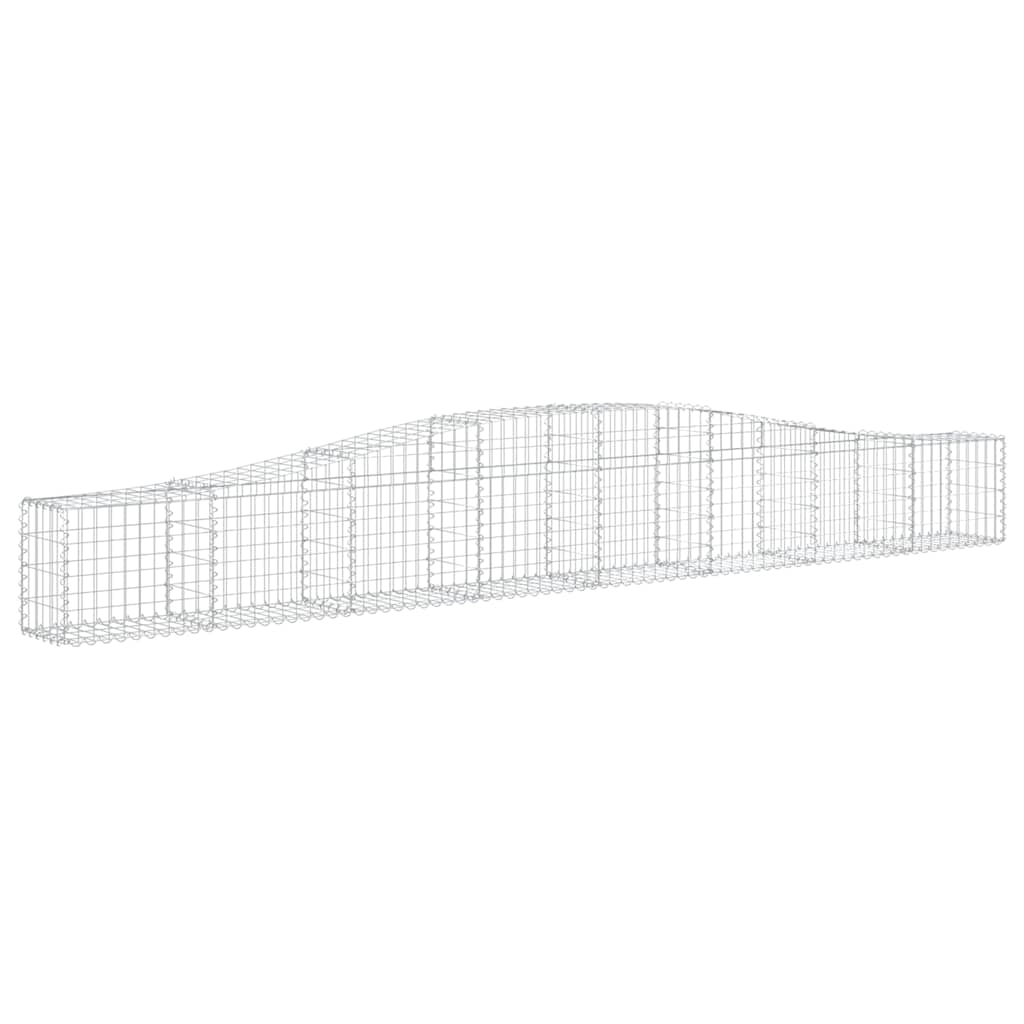 Cesti Gabbioni ad Arco 10 pz 400x30x40/60 cm Ferro Zincato
