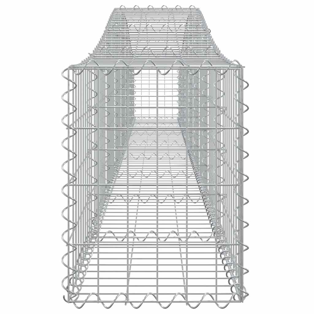 Cesti Gabbioni ad Arco 10 pz 400x30x40/60 cm Ferro Zincato