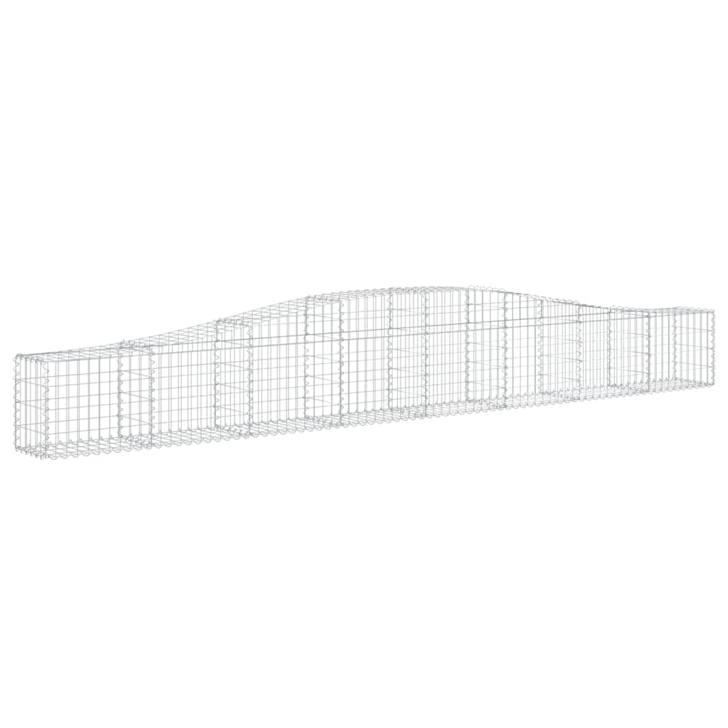Cesti Gabbioni ad Arco 20 pz 400x30x40/60 cm Ferro Zincato