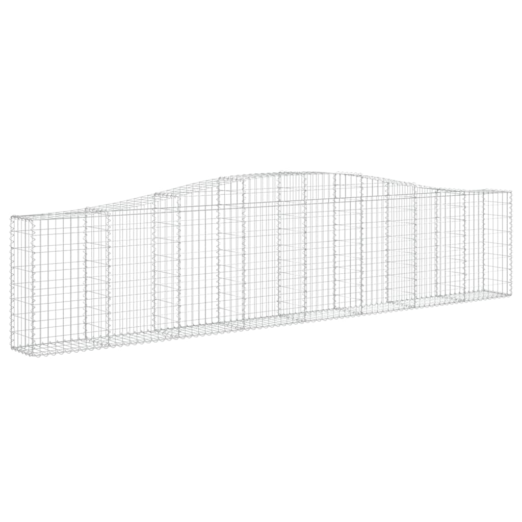 Cesti Gabbioni ad Arco 6 pz 400x30x80/100 cm Ferro Zincato