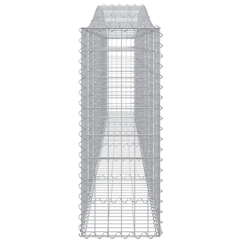 Cesti Gabbioni ad Arco 10 pz 400x30x80/100 cm Ferro Zincato