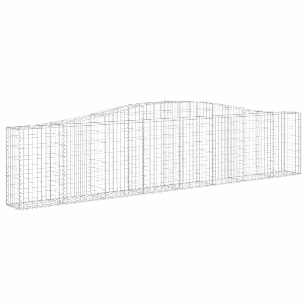 Cesti Gabbioni ad Arco 25 pz 400x30x80/100 cm Ferro Zincato