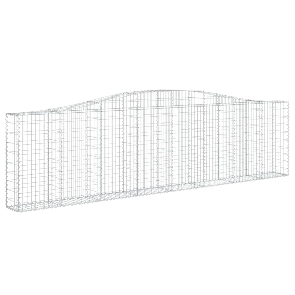 Cesti Gabbioni ad Arco 10 pz 400x30x100/120 cm Ferro Zincato